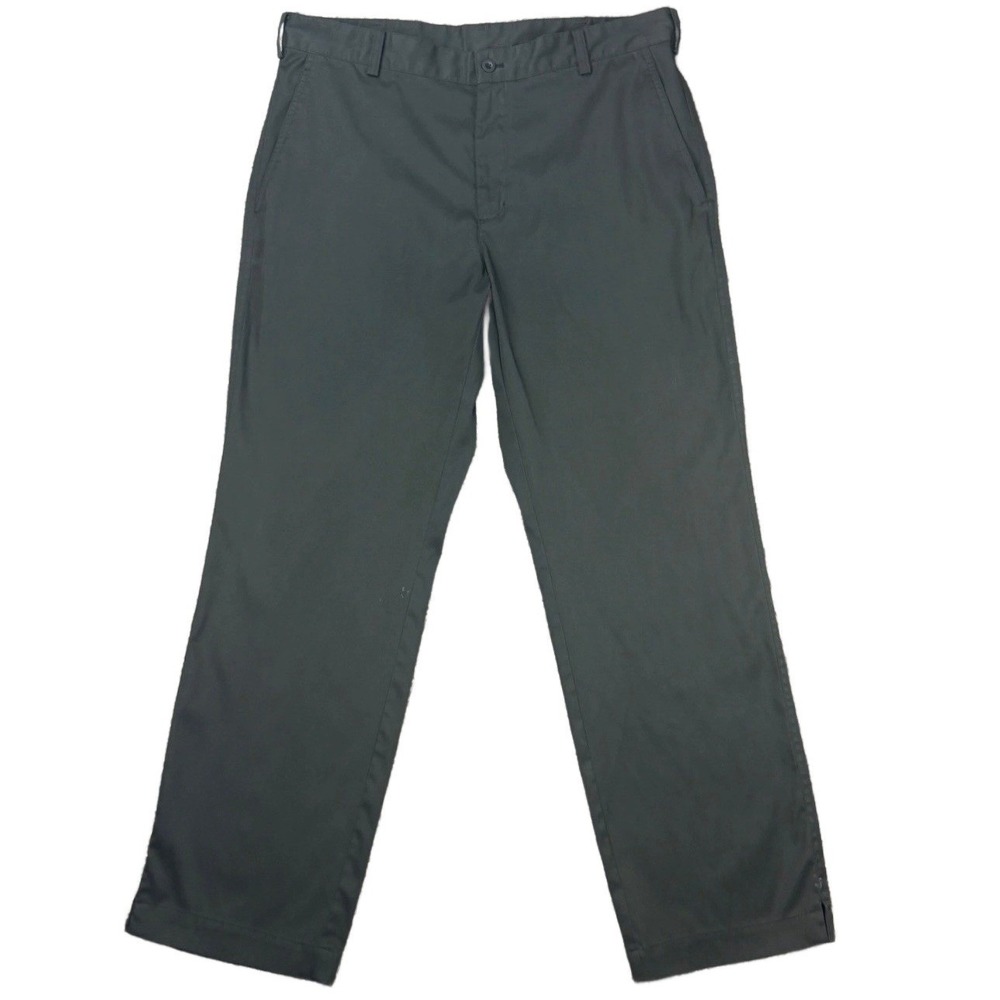 Nike Men's W35 L30 Dri-Fit Black Golf Pants Flat Front Tech Performance Outdoor
